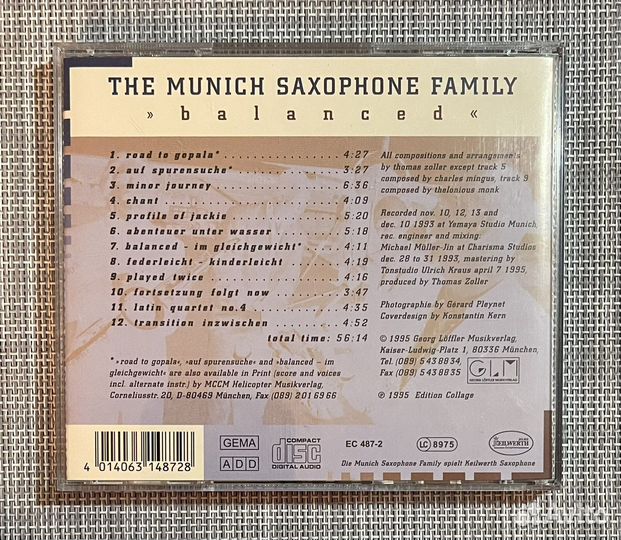 The Munich Saxophone Family - Balanced CD Germany