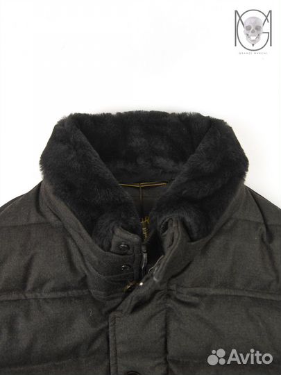MooRer Оригинал пуховик бомбер с мехом мужской