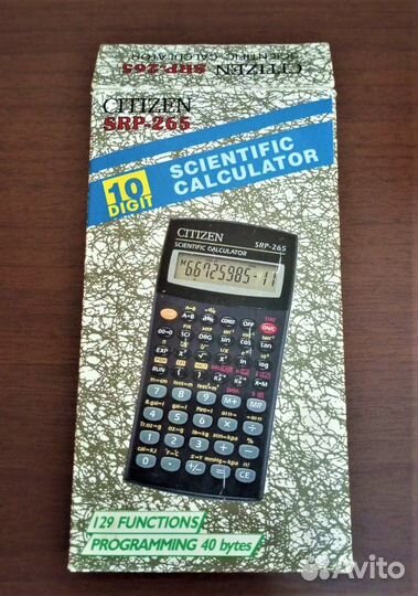 Новый Инженерный калькулятор citizen srp-265