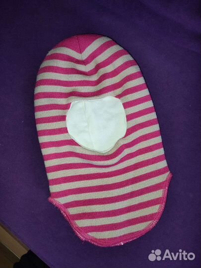 Шапка шлем зимний 52 для девочки