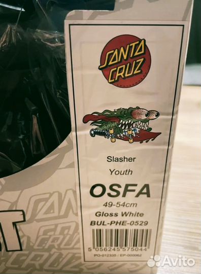 Шлем детский для скейта Санта Круз Santa Cruz