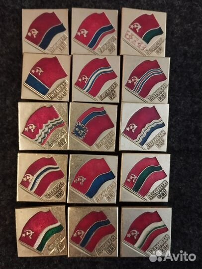 Значки авиация СССР, флаги СССР