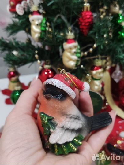 Елочная игрушка снегирь