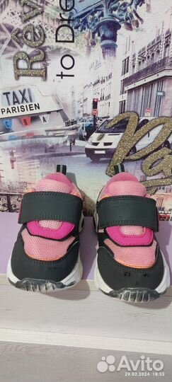Детские кросовки для девочки 24 размер