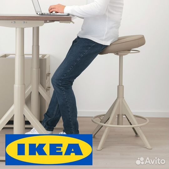 Офисный стул IKEA кожаный, доставка по РФ