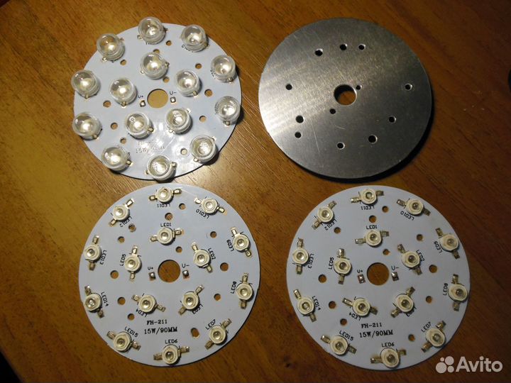 Модуль 15x3 Ватт Биколор 660+445nm (красный+синий)