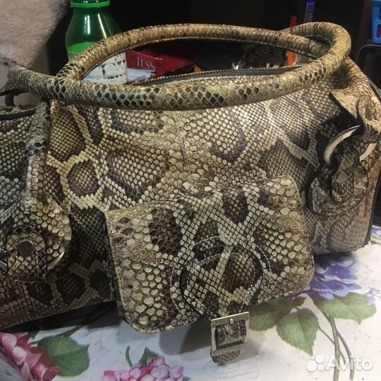 Сумка натуральная кожа питона