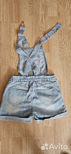 Джинсовый комбинезон для девочки 128