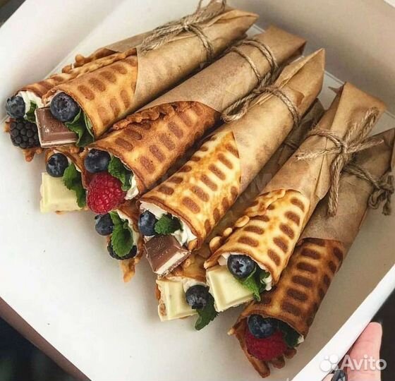 Вафельные трубочки десерты