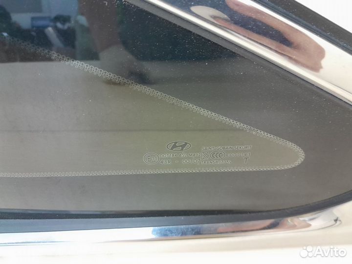 Стекло кузовное глухое левое Hyundai Sonata 7 LF 2