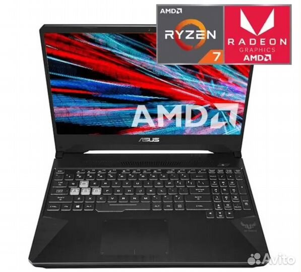 Asus 15.6 R7-3750H 4яд8п GTX1660Ti/6 16Гб SSD512Гб