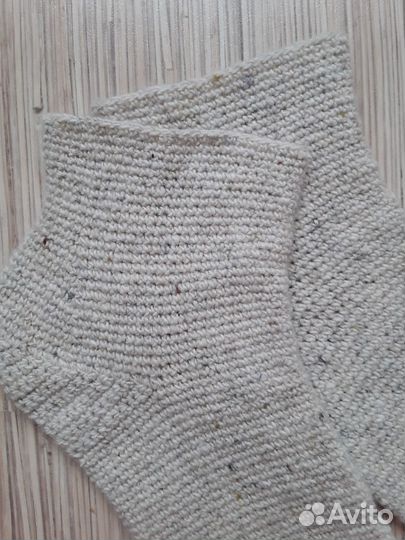 Носки шерстяные вязаные ручная работа