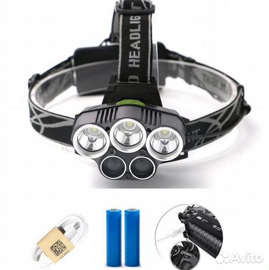 Мощный налобный фонарь V26