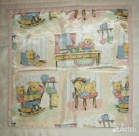 Покрывало 100*155 на детскую кроватку+2 наволочки