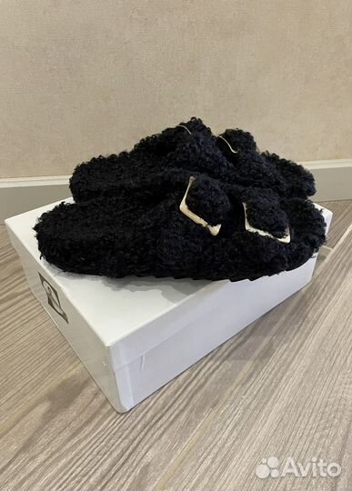 Меховые шлепки Max Mara оригинал новые