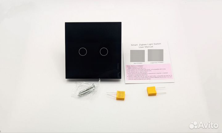 ZigBee SMART выключатели черные Tuya с Алисой