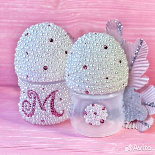 Бутылочки со стразами