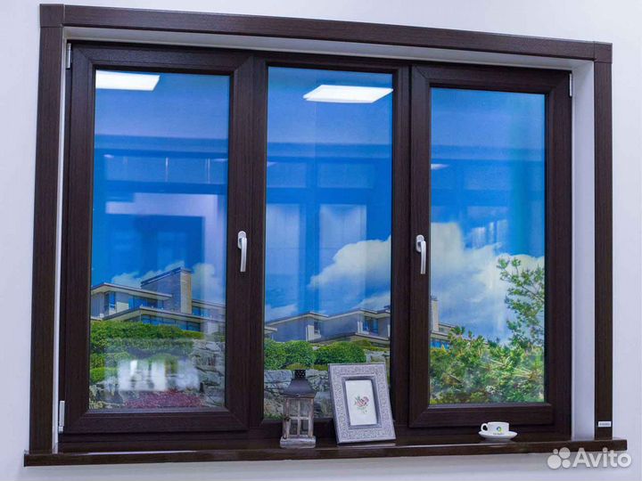 Ремонт окон, стеклопакет энергосберегающий RAL45146