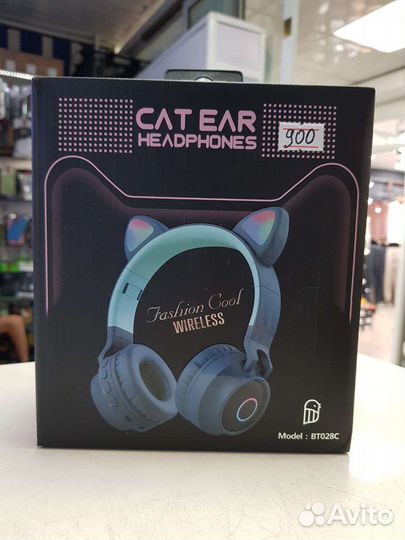 Блютуз наушники с ушками