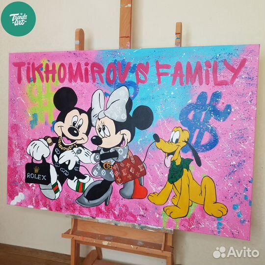 Картина Наглые Молодые Богатые Мавроди холст