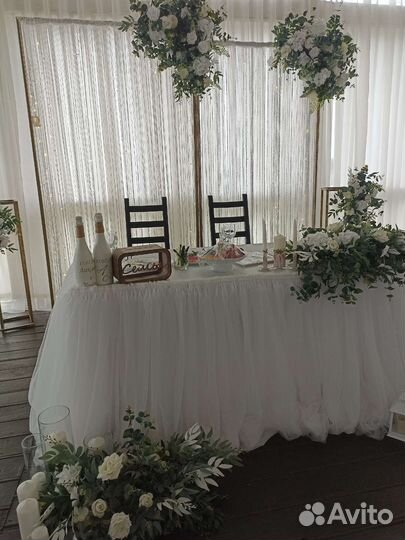 Свадьбы, банкета, фотозона, план рассадки