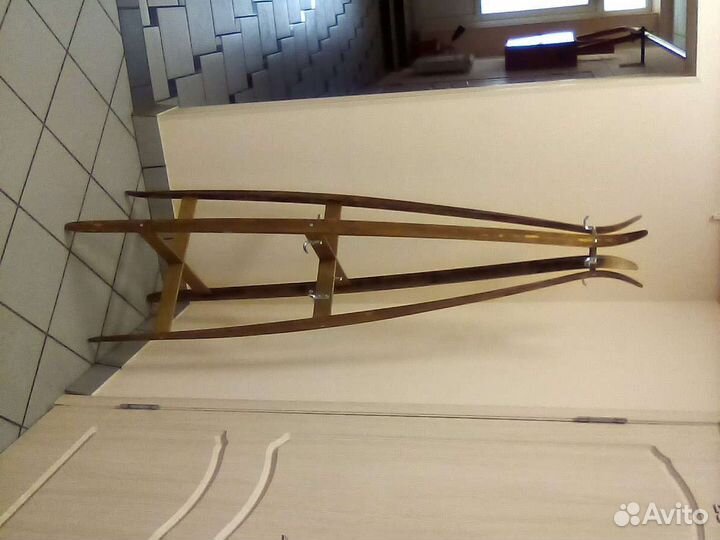 Вешалка из лыж, лофт, винтаж