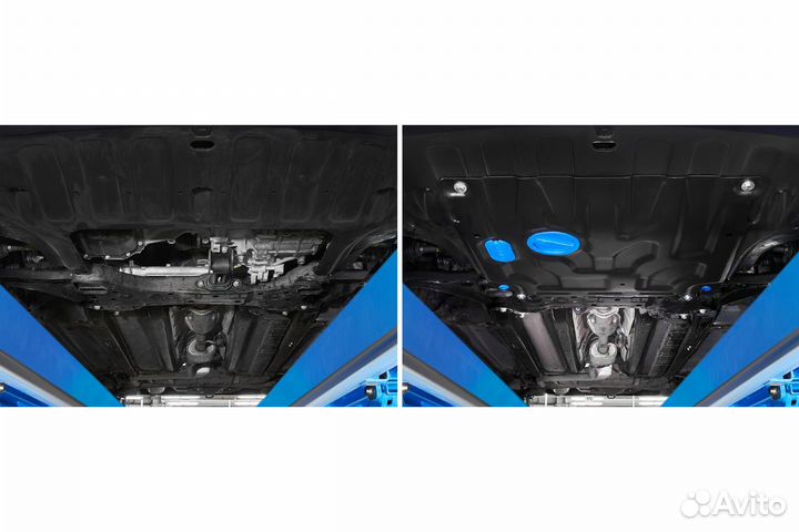 Защита картера и кпп Hyundai Solaris/Kia Rio