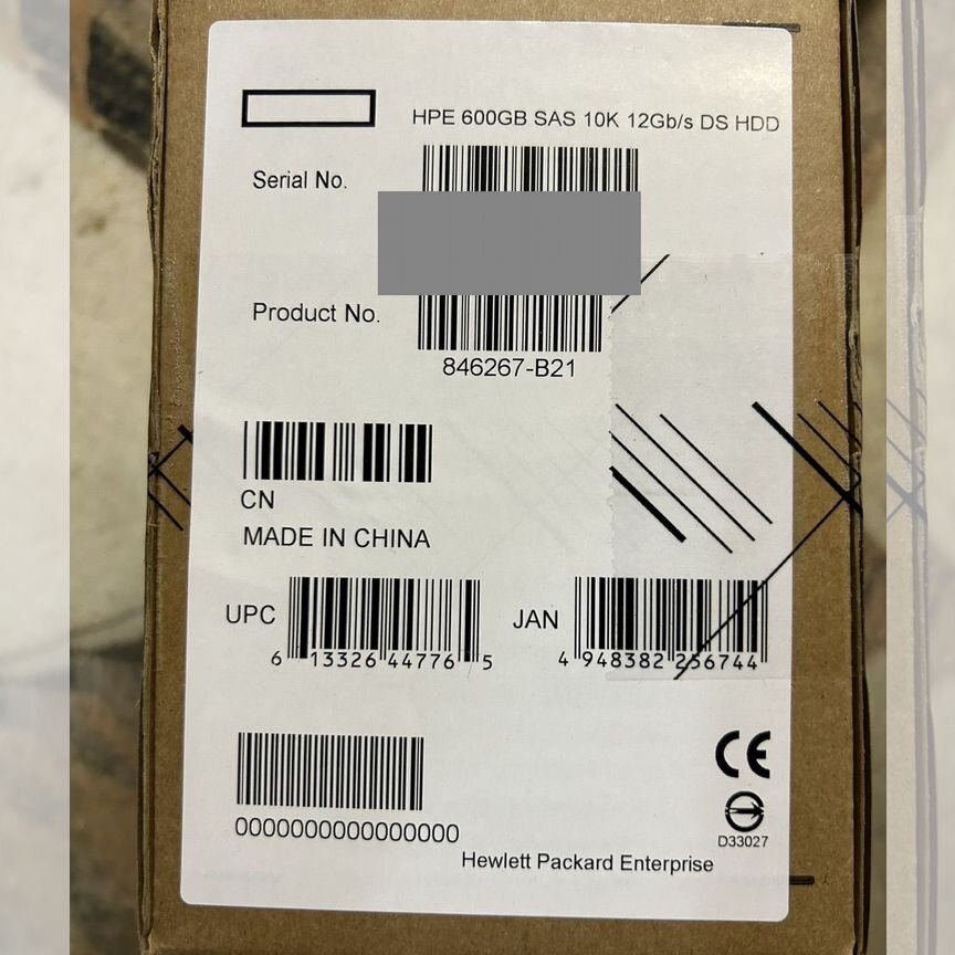 [846267-B21] Жесткий Диск Hp 600gb 846267-B21 846292-001 G8 G10