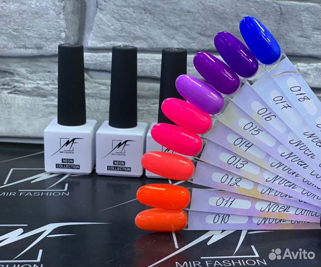 Гель лак неоновые цвета от Mir fashion 7.5ml