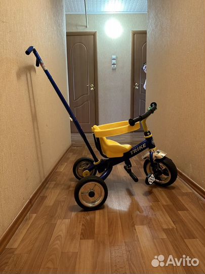 Велосипед коляска с ручкой