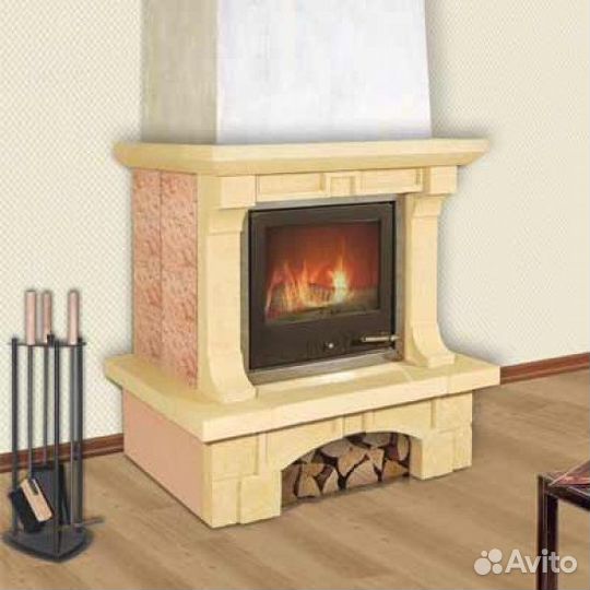 Каминная облицовка мета Музыка Огня лира 600 прист