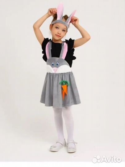 Карнавальный костюм для девочки зайка