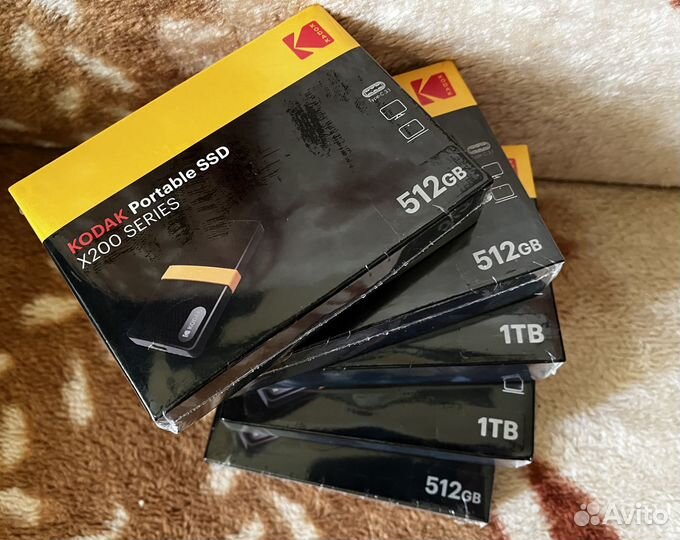 Внешний накопитель kodak X200 - 1 Тб / 512Гб