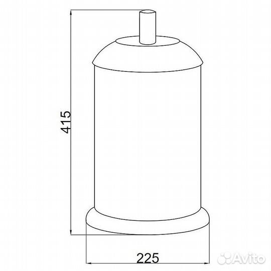 Ведро для мусора Boheme Murano 10914-W-CR Хром