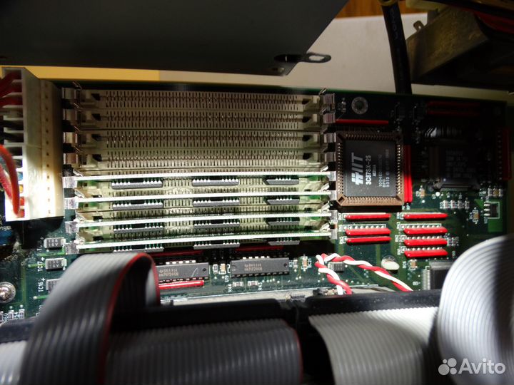 Ретро компьютер на AMD 386SX в сборе, с монитором