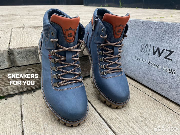 Ботинки зимние мужские стиль Timberland