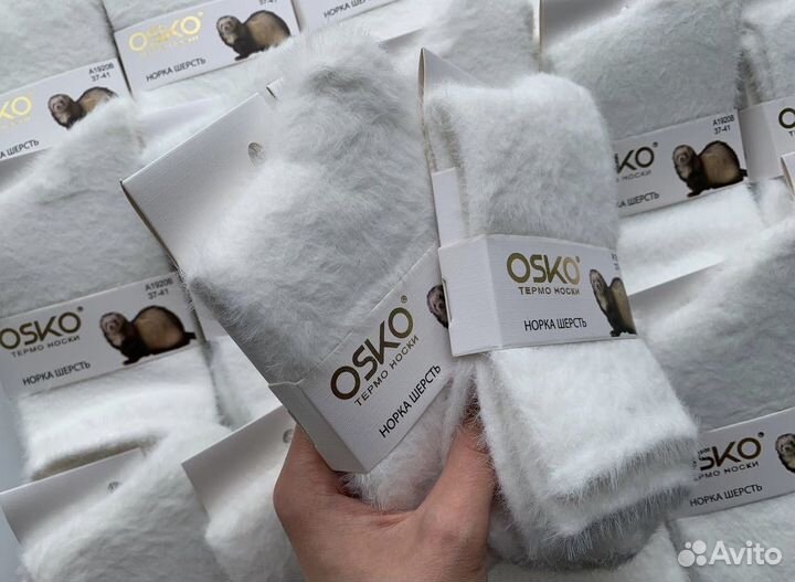 Носки из меха норки