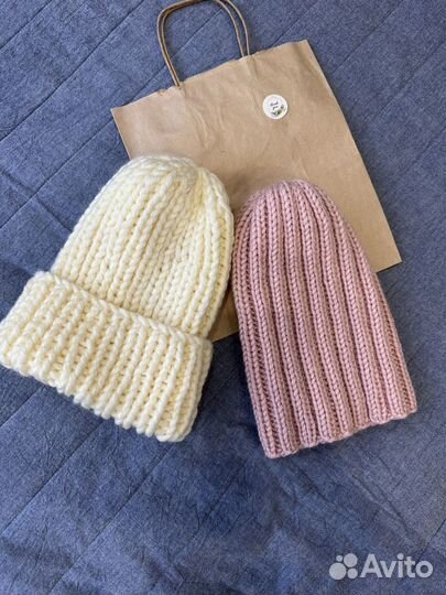 Шапка вязаная ручная работа