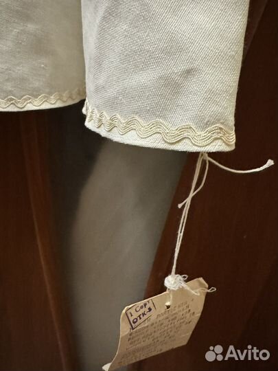 Новое Льняное платье с вышивкой р 50