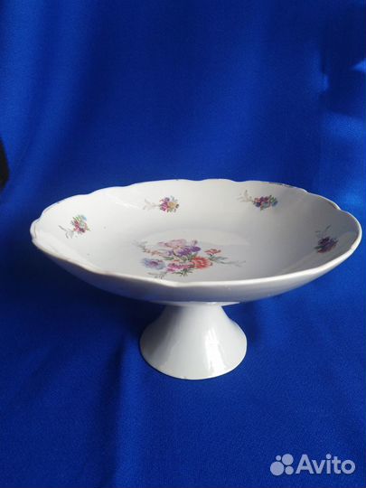 Винтажная ваза-фруктовница завод Пролетарий