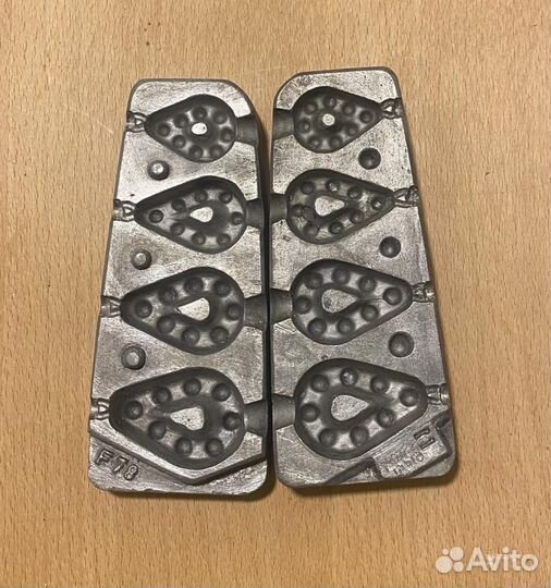 Формы для литья рыбаловных грузил