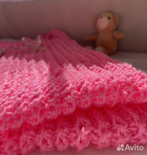 Плед ручная работа для новорожденного