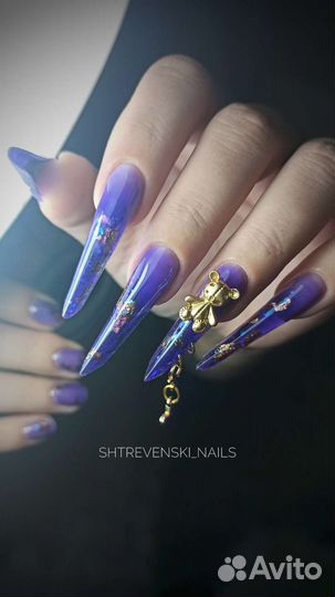 Маникюр Педикюр Сложное наращивание ногтей Креатив
