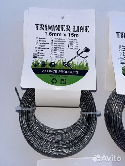 Леска для тримера от 1.6 мм до 4 мм