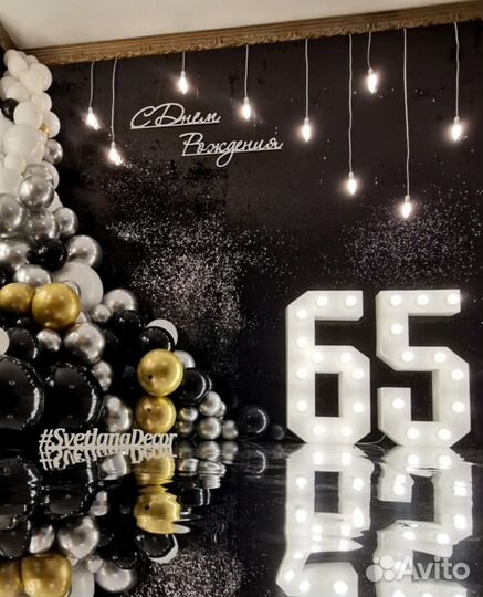 Цифры на день рождения. Цифры для декора