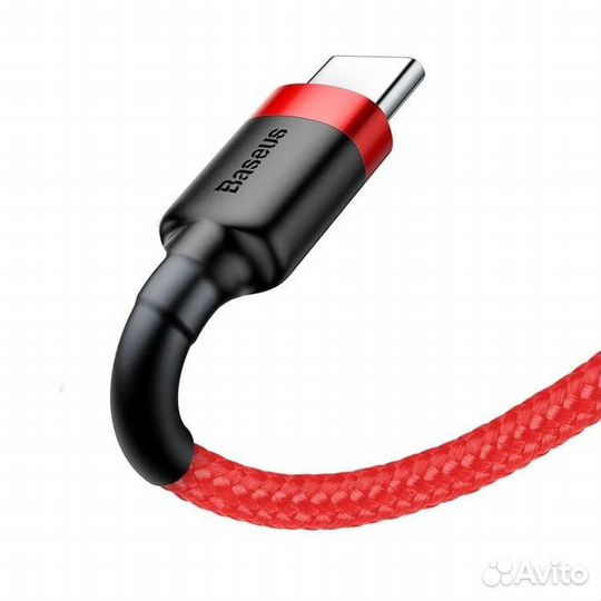 Baseus Cafule кабель USB-C 3A 1м красный