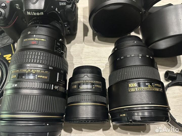 Продам Nikon D300 и обьективы 10.5, 17-55, 80-400