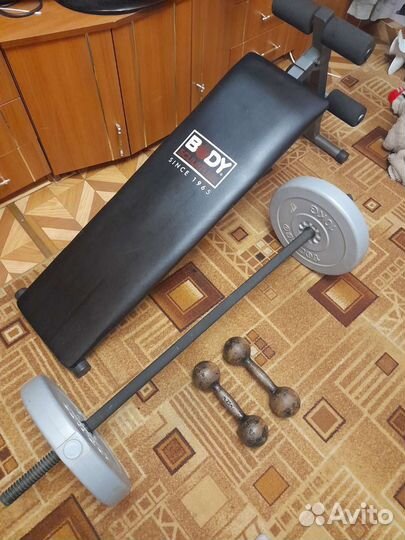 Штанга гантельки