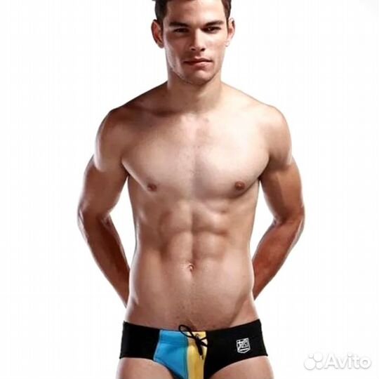 Мужские плавки брифы черные Seobean
