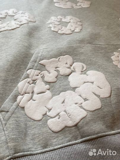 Худи denim tears серое